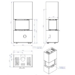 Osorno L Kalkstein Kaminofen Rechtsverglast 7,8 KW -Heizungsanlagen olsberg osorno L kamin masse2 1280x1280