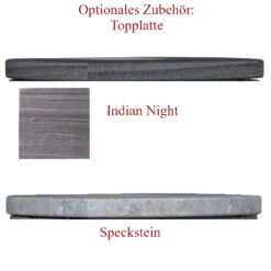 Jubilee Wall Wand-Kaminofen 4kW -Heizungsanlagen optionales zubehoer lotus stein topplatten 1280x1280