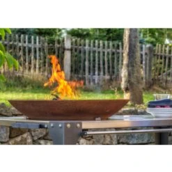 Plancha Grill PIO80 Cortenstahl Mit Edelstahl Arbeitstisch -Heizungsanlagen plancha grill arbeitstisch feuercampus365 pio80 web10 1280x1280