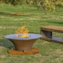 Gartenkamin Plancha Grill CIRCUS LOW Cortenstahl -Heizungsanlagen plancha grill feuercampus365 cyrus normal web3 1280x1280