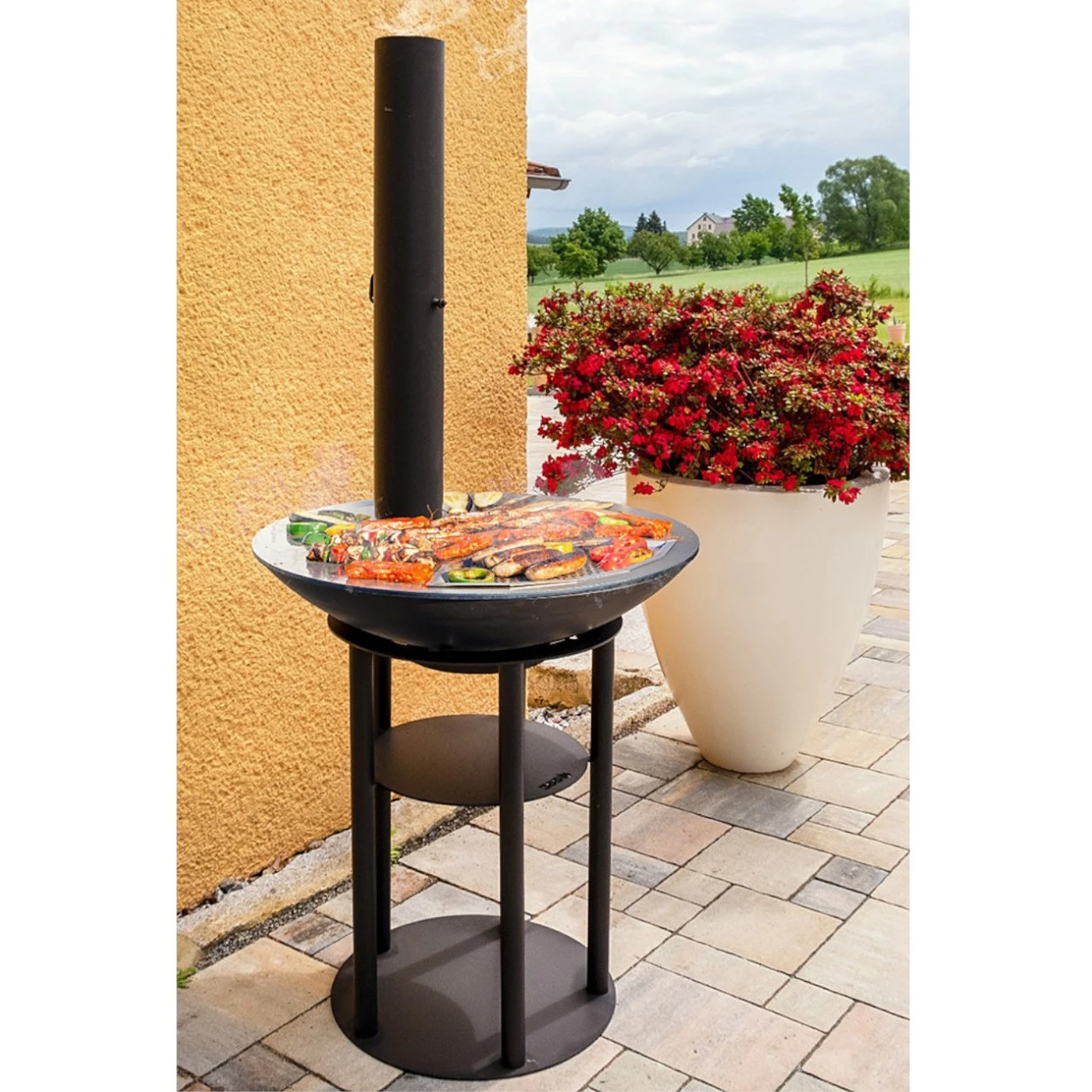 Plancha Grill PILL Schwarz Mit Schornstein 4 Plancha Grill PILL Schwarz Mit Schornstein – Bild 2