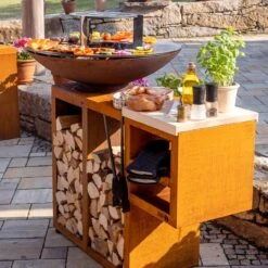 Gartenkamin Plancha Grill Premium PIO80 Cortenstahl 19 Gartenkamin Plancha Grill Premium PIO80 Cortenstahl -Heizungsanlagen plancha grill feuercampus365 pio premium cortenstahl web2 1280x1280