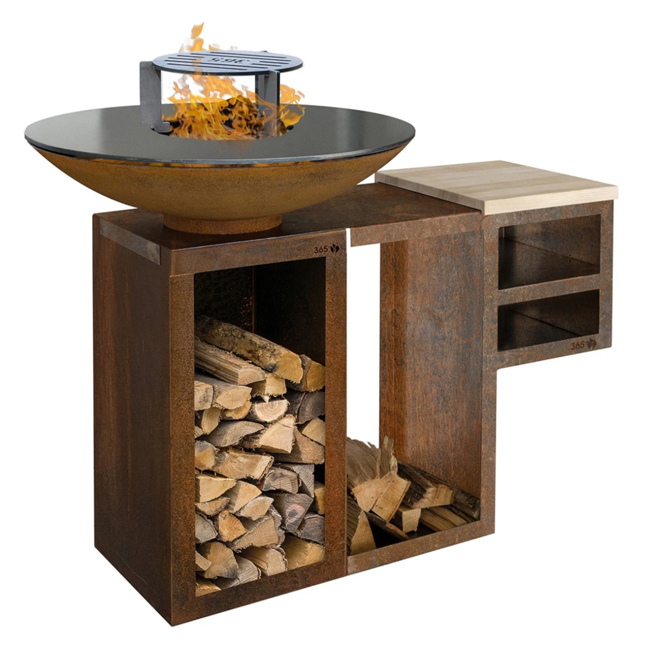 Gartenkamin Plancha Grill Premium PIO80 Cortenstahl 3 Gartenkamin Plancha Grill Premium PIO80 Cortenstahl