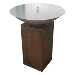 Gartenkamin Plancha Grill PIO100 Schwarz Mit Holzfach -Heizungsanlagen plancha grill feuercampus365 pio wetterabdeckung2 1280x1280