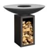 Gartenkamin Plancha Grill PIO100 Schwarz Mit Holzfach -Heizungsanlagen plancha grill feuercampus365 pio100 basis schwarz web1 1280x1280