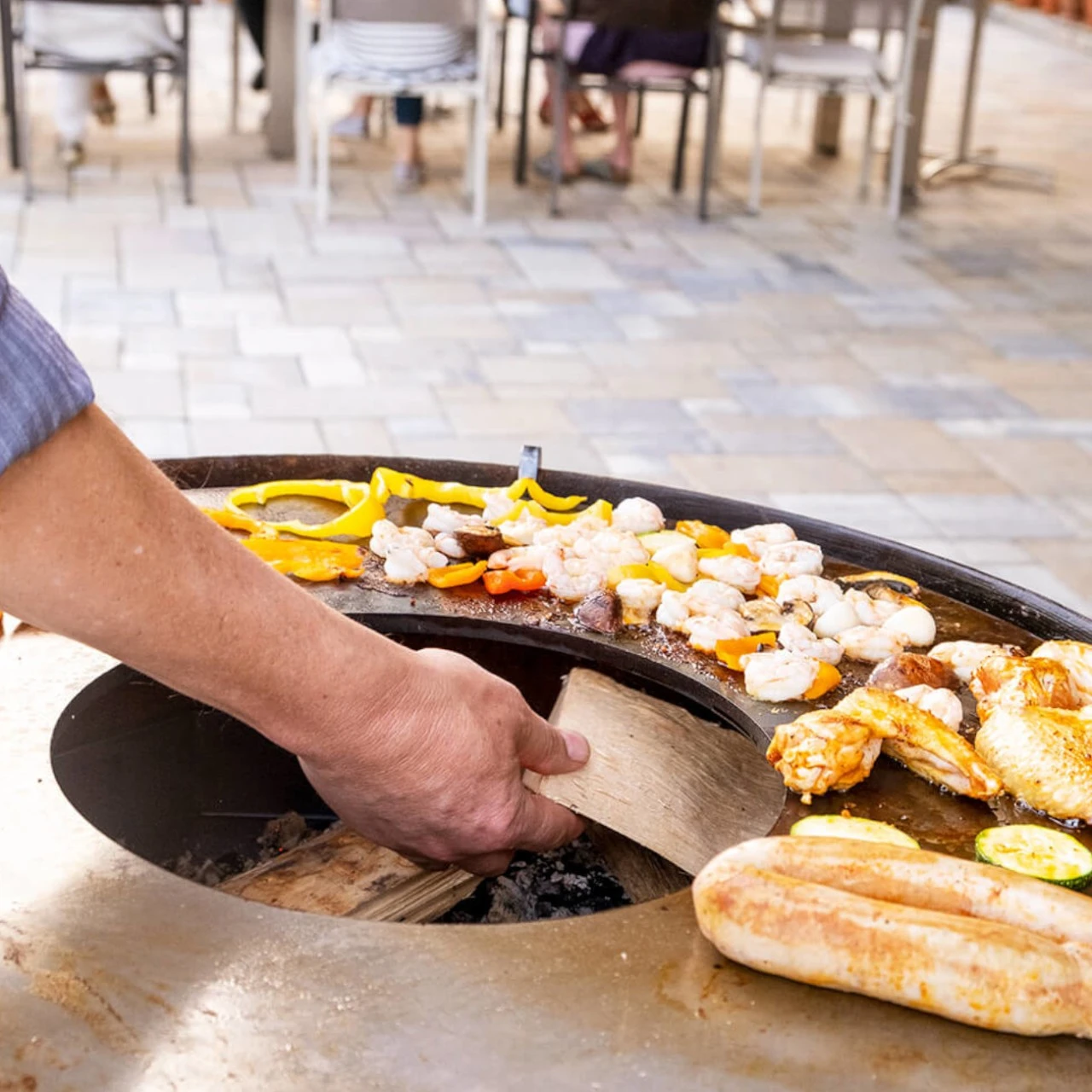 Gartenkamin Plancha Grill Premium PIO80 Cortenstahl 9 Gartenkamin Plancha Grill Premium PIO80 Cortenstahl – Bild 7