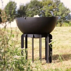 Gartenkamin Plancha Grill TALYN Schwarz -Heizungsanlagen plancha grill feuercampus365 talyn schwarz web3 1280x1280