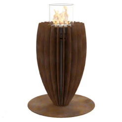 GlammFire Tuli Premium Stehtisch / Ethanolkamin Aus Corten Stahl -Heizungsanlagen premium tuli corten2 1280x1280