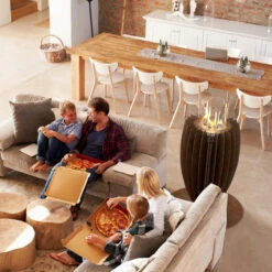 GlammFire Tuli Premium Stehtisch / Ethanolkamin Aus Corten Stahl -Heizungsanlagen premium tuli corten5 1280x1280