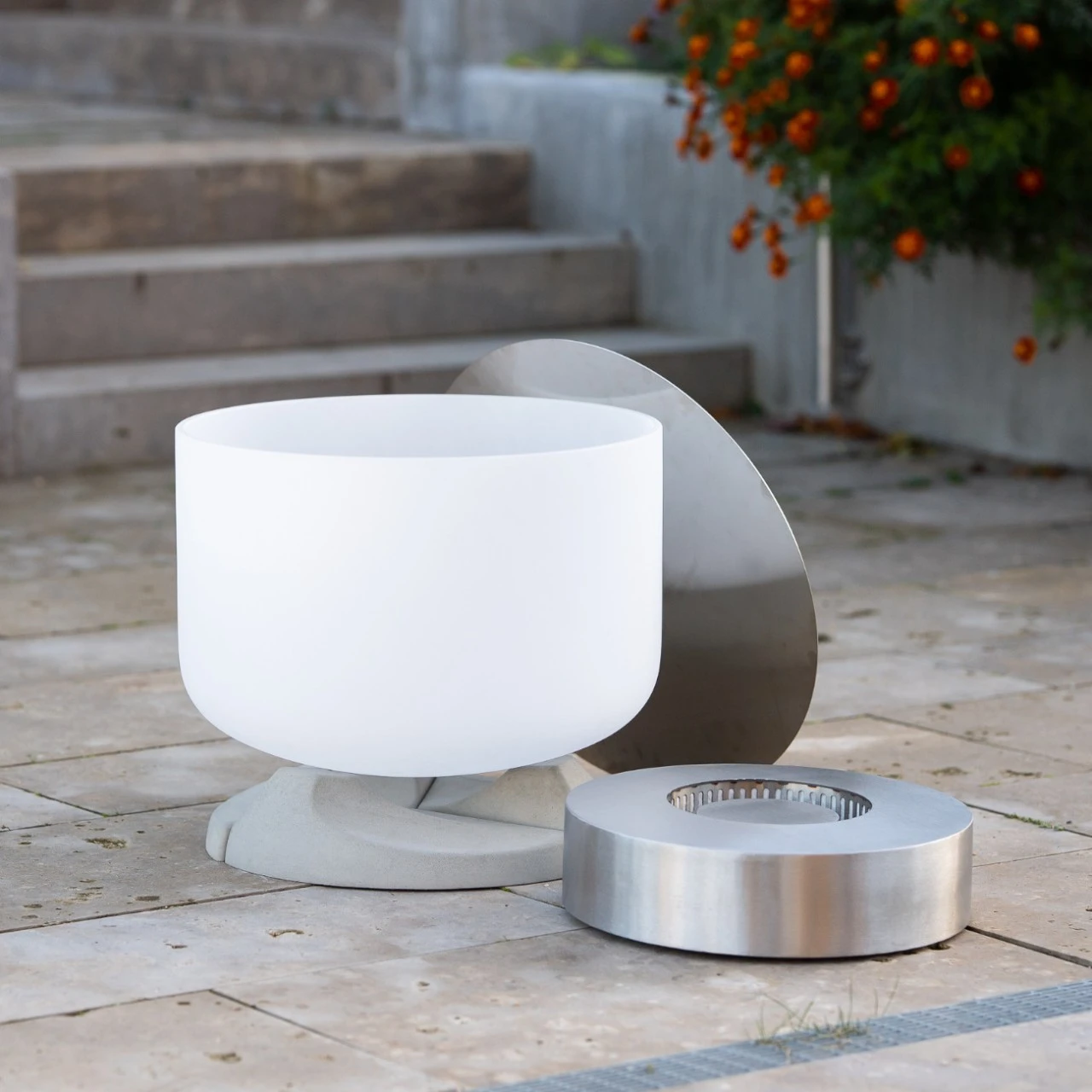 QFlame Ethanol Quarz Feuerschale Terrassen Set 7 QFlame Ethanol Quarz Feuerschale Terrassen Set – Bild 5