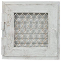 Retro Warmluftgitter Weiß 24 X 24 Cm