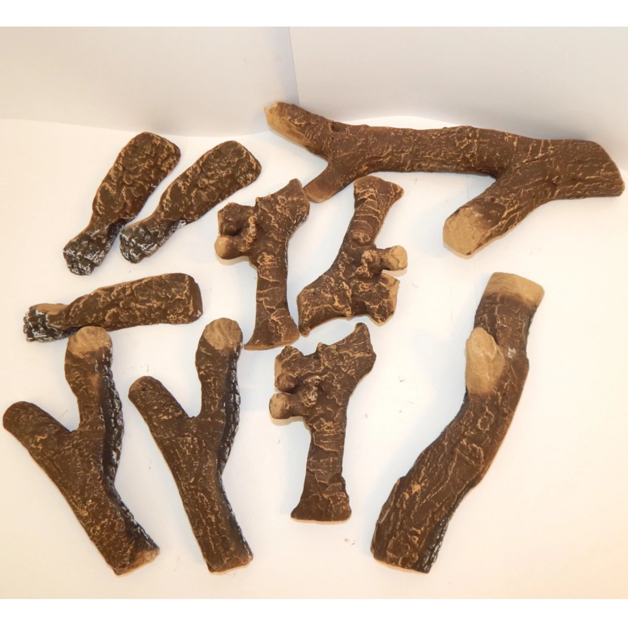 Keramische Holzstücke 10 Stück Für Bio / Ethanol Kamine 3 Keramische Holzstücke 10 Stück Für Bio / Ethanol Kamine