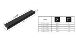 Luftleiste TUNNEL Schwarz Verschiedene Größen 17 Luftleiste TUNNEL Schwarz Verschiedene Größen -Heizungsanlagen rys tech kratki tunel 6 masse 1280x1280 1