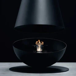 Thales Designer Bio-Ethanol Kamin Schwarz -Heizungsanlagen thales schwarz web2 1280x1280