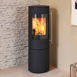 Tipas Plus Compact Kaminofen Schwarz 4kW DIBt