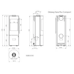 Tipas Plus Compact Kaminofen Schwarz 4kW DIBt -Heizungsanlagen tipas plus compact kaminofen masse 1280x1280