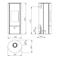 Tolima Aqua Wasser-Kaminofen Keramik Curlo 3+5kW -Heizungsanlagen tolima aqua wasserkaminofen masszeichnung 1280x1280