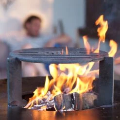 Gartenkamin Plancha Grill CIRCUS HIGH Cortenstahl -Heizungsanlagen top plancha grillaufsatz feuercampus365 web3 1280x1280 6