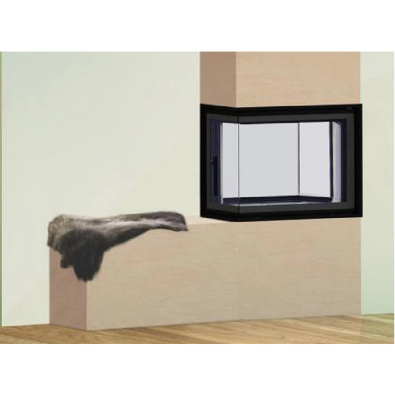 Twin 7CLCL Tunnel-Eckkamineinsatz Linkverglast 7kW 5 Twin 7CLCL Tunnel-Eckkamineinsatz Linkverglast 7kW – Bild 3