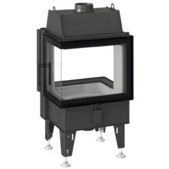 Twin 7CLCL Tunnel-Eckkamineinsatz Linkverglast 7kW