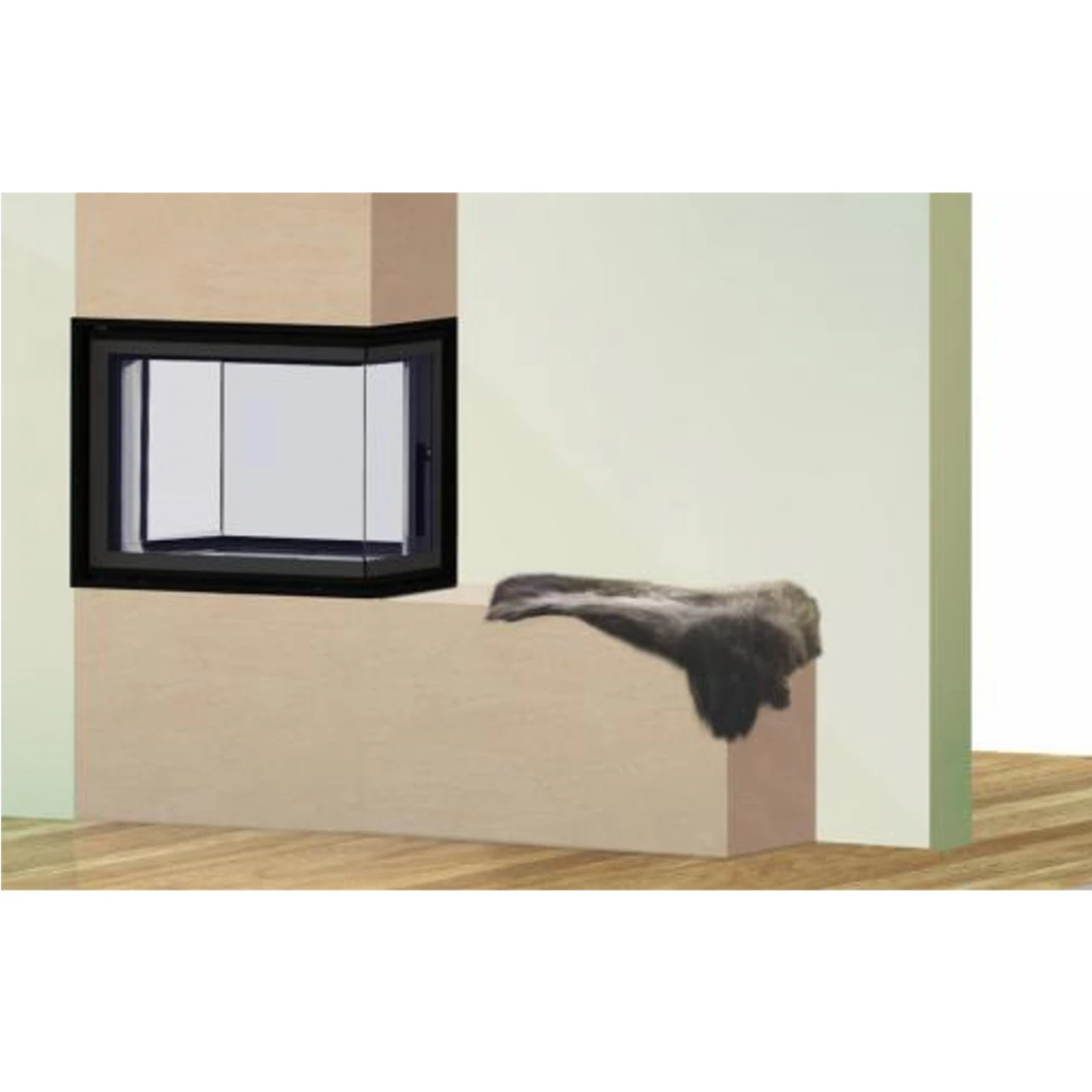 Twin 7CPCP Tunnel-Eckkamineinsatz Rechtsverglast 7kW 6 Twin 7CPCP Tunnel-Eckkamineinsatz Rechtsverglast 7kW – Bild 4