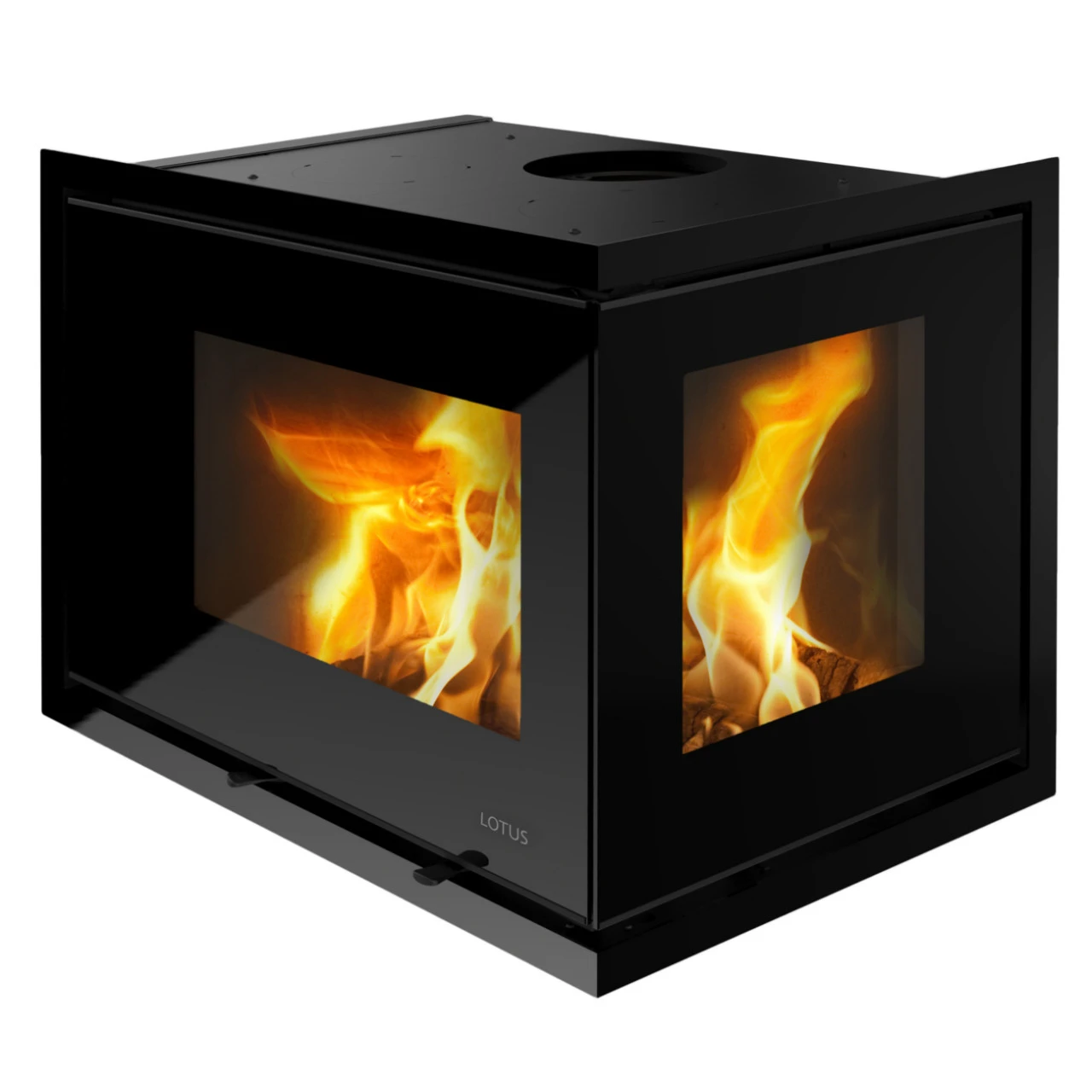 Unico 11 Eck-Kaminkassette Zum Einbau 6kW Rechtsverglasung 3 Unico 11 Eck-Kaminkassette Zum Einbau 6kW Rechtsverglasung