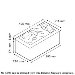 Basket Cassette 400 Opti-Myst Wasserdampf Kamin -Heizungsanlagen wasserdampf kamin basket 400 masse 1280x1280