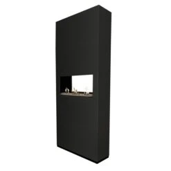 Ambiance Tunnel Bioethanol Kamin Schwarz Mit Keramik Brenner