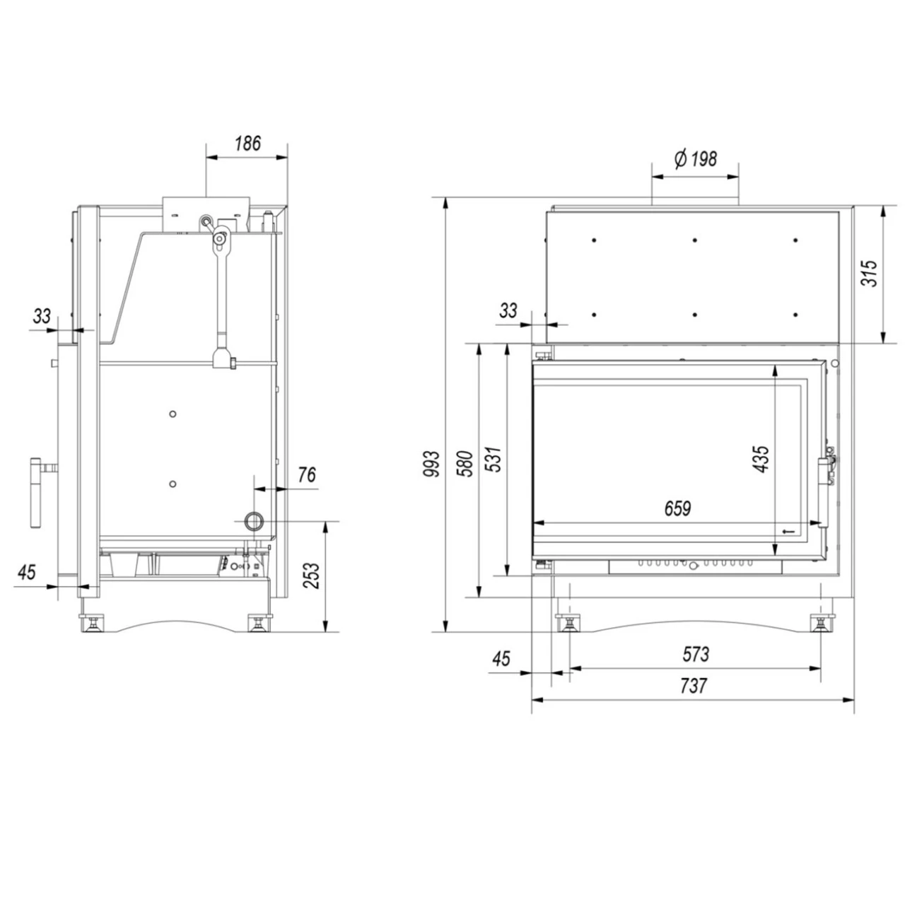 Zuzia Eco Aqua 12kW Deco Wasser Eckkamineinsatz Links Verglast 5 Zuzia Eco Aqua 12kW Deco Wasser Eckkamineinsatz Links Verglast – Bild 3